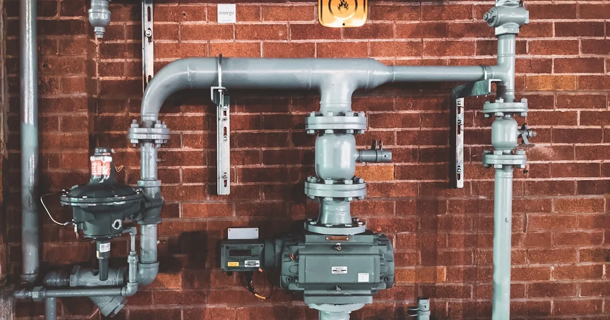 Plumber insulating outdoor pipes before winter freeze for winterization service